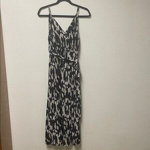 Elegant Black and White Women's Dress